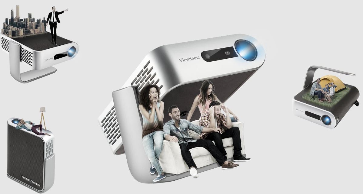 ViewSonic M1+ Portable WiFi Bluetooth Projector - Nzyle