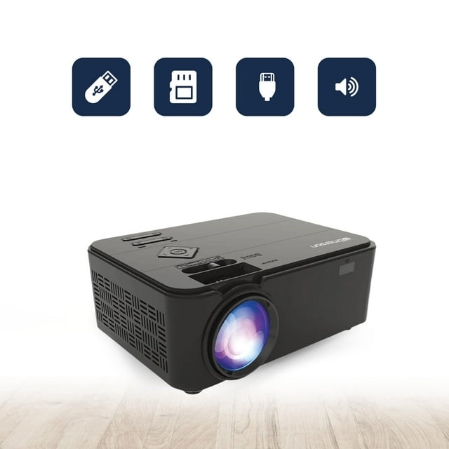 Emerson EVP-2000 150″ Home Theater LCD Projector, Black